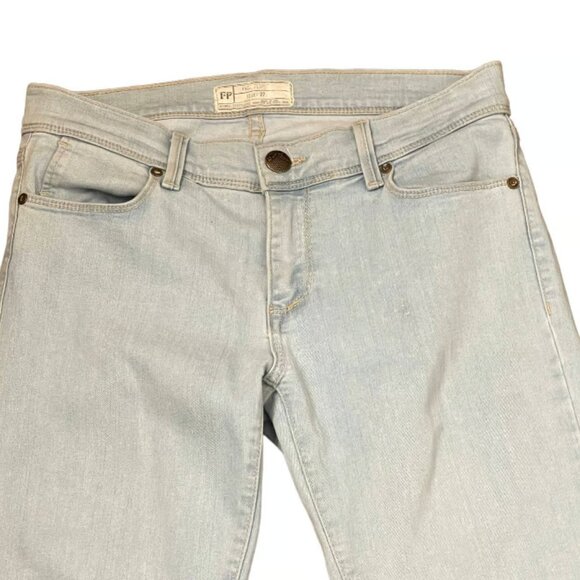 Free People Womens Jeans Skinny Size 27 Light Blue 61855-16515125 Denim 29X28 - Picture 4 of 4